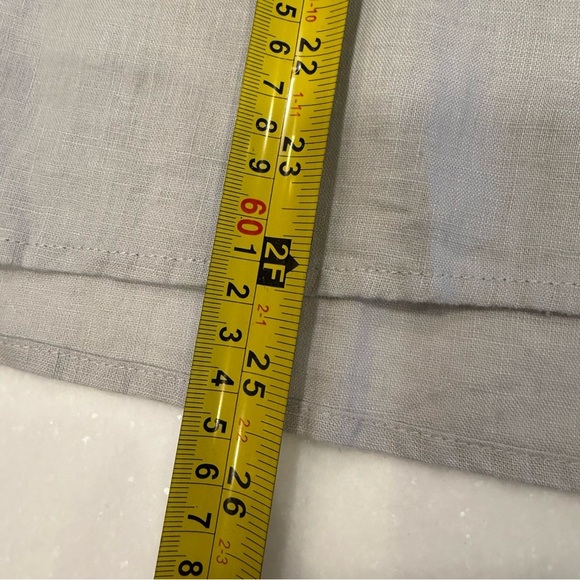 James Perse Women’s 100% LINEN Button Down Shirt Light Taupe Size M (2) NWT - Picture 8 of 12